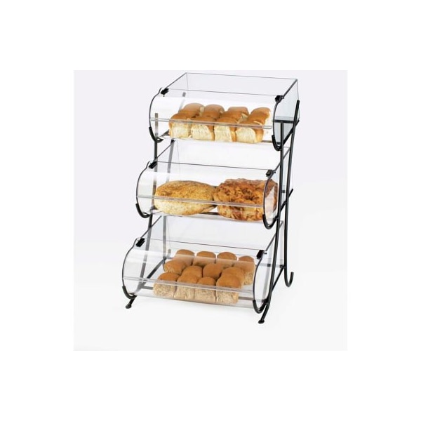 Cal-Mil Cal-Mil Iron 2 Tier Display with Round Nose Bins 15-1/2"W x 17-3/4"D x 17-1/2"H 1280-2 - main